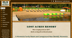 Desktop Screenshot of lostacresresort.com