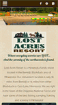 Mobile Screenshot of lostacresresort.com